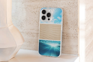 bright blue sky clear iPhone case