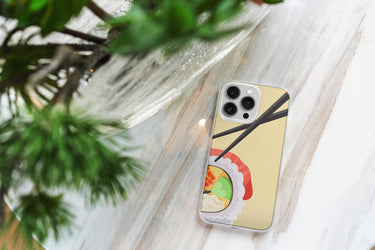 SUSHI and chopstick IPHONE CLEAR CASE