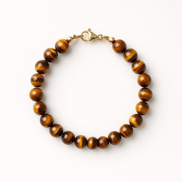 BEAD BRACELET WITH TIGER'S EYE - 8MM