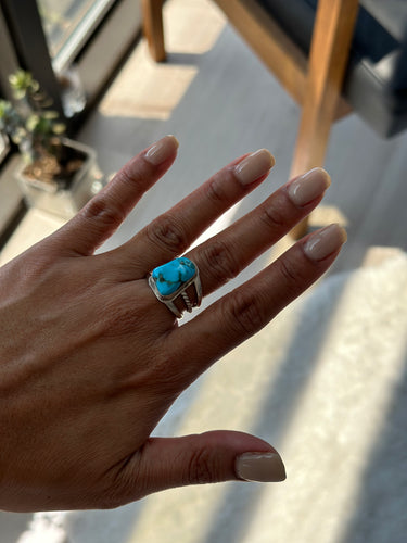 sterling silver and TURQUOISE RING