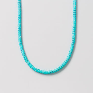 BEAD NECKLACE WITH TURQUOISE HEISHI