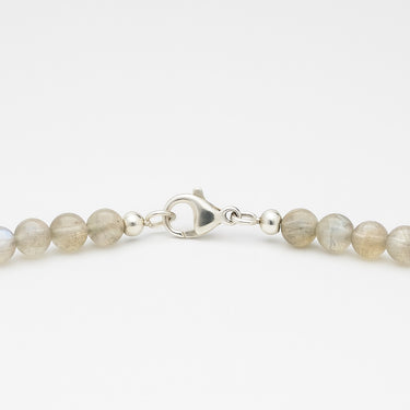 BEAD NECKLACE WITH LABRADORITE - 6MM