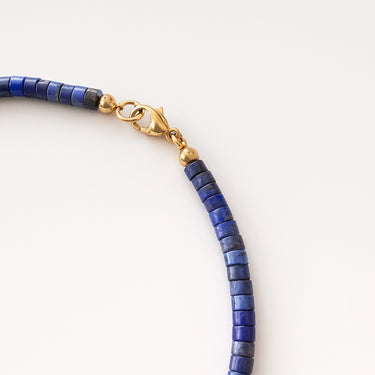 HEISHI NECKLACE WITH LAPIS LAZULI
