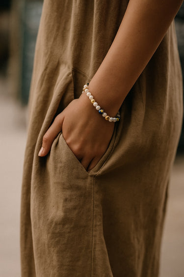BEAD BRACELET WITH PEARLS