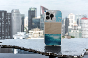 ocean wave clear iPhone case