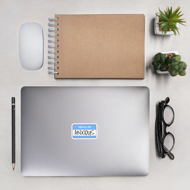 ANXIOUS NAME TAG STICKER