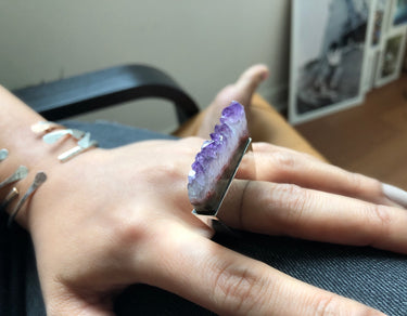 PURPLE TOWER RING