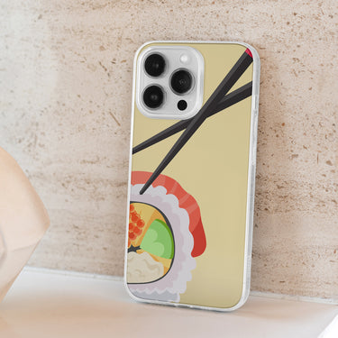 SUSHI IPHONE CLEAR CASE 15 pro