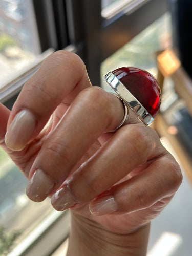 cherry red color African amber sone