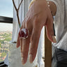 AFRICAN CHERRY AMBER FLAT RING