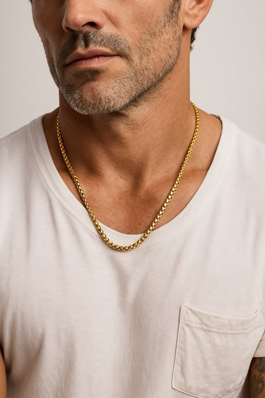 BOX CHAIN NECKLACE - 3.5MM