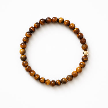 BEAD BRACELET WITH TIGER'S EYE - 6MM