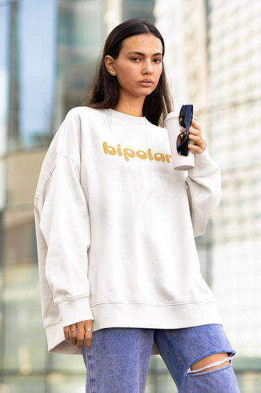 oversize bipolar crewneck sweatshirt 