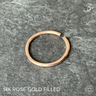 adjustable rose gold toe ring