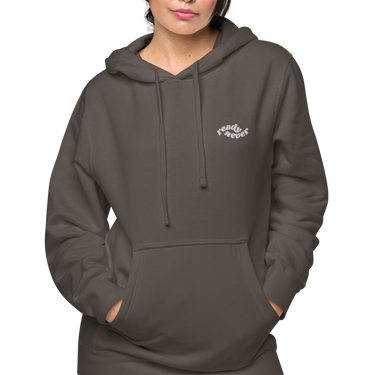 pigment black READY NEVER HOODIE kangaroo front pocket