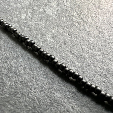 BEAD NECKLACE WITH MATTE JAPANESE MIYUKI minimalist necklace