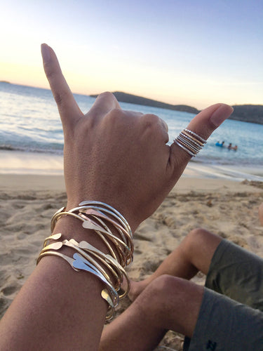 Handcrafted cuff bracelets for women stackable